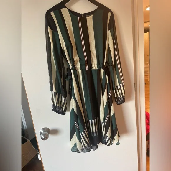 Sunday in Brooklyn | Dresses | Anthropologie Sunday In Brooklyn Leger Stripes  Dress Size Smallstriped Tie Waist | Poshmark